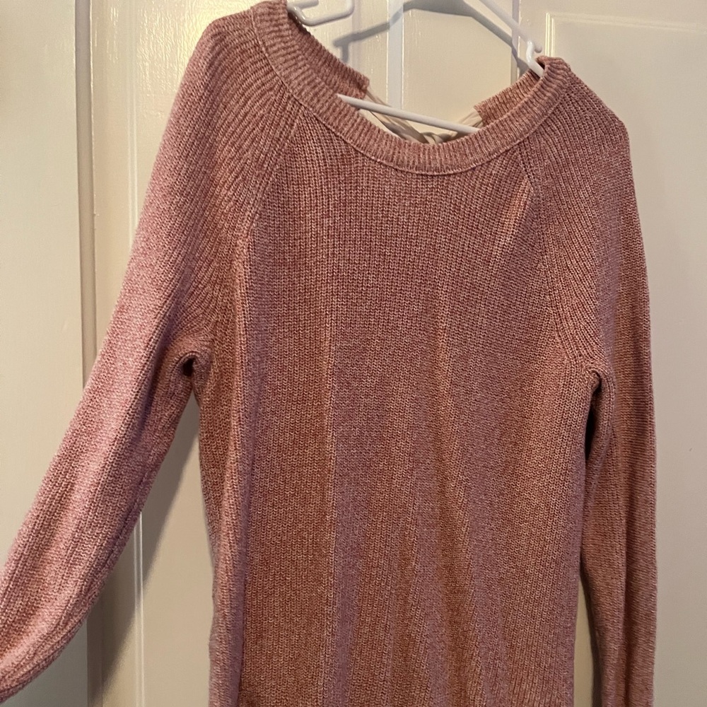 Red loft sweater